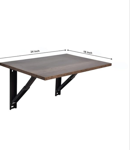 Space-Saving Wall-Mounted Floating Desk with foldable brackets