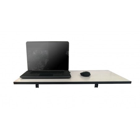 Minimalist Foldable Floating Desk | White & Black Wall-Mounted Laptop Table